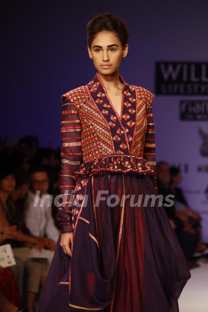 Designer  Payal Pratap ,Wills Lifestyle India Fashion Week -2013, In New Delhi (Photo: IANS/Amlan)