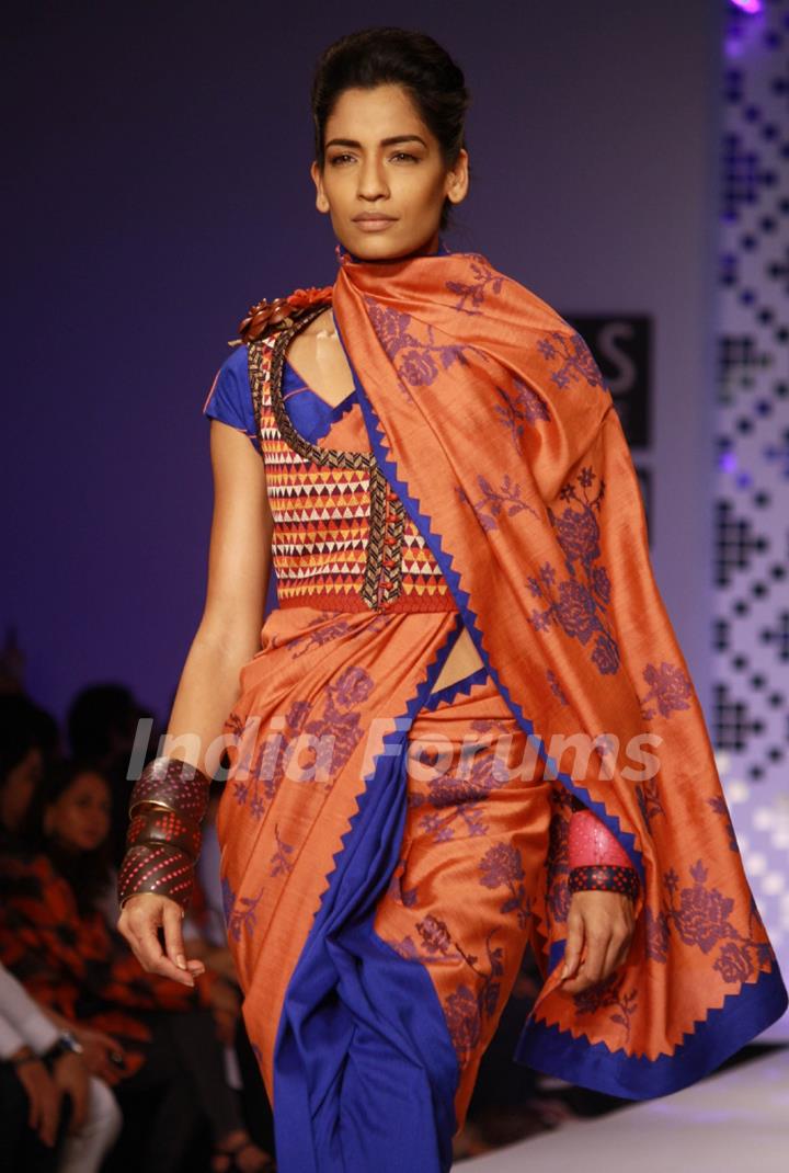 Designer  Payal Pratap ,Wills Lifestyle India Fashion Week -2013, In New Delhi (Photo: IANS/Amlan)