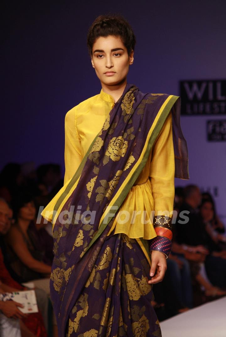 Designer  Payal Pratap ,Wills Lifestyle India Fashion Week -2013, In New Delhi (Photo: IANS/Amlan)