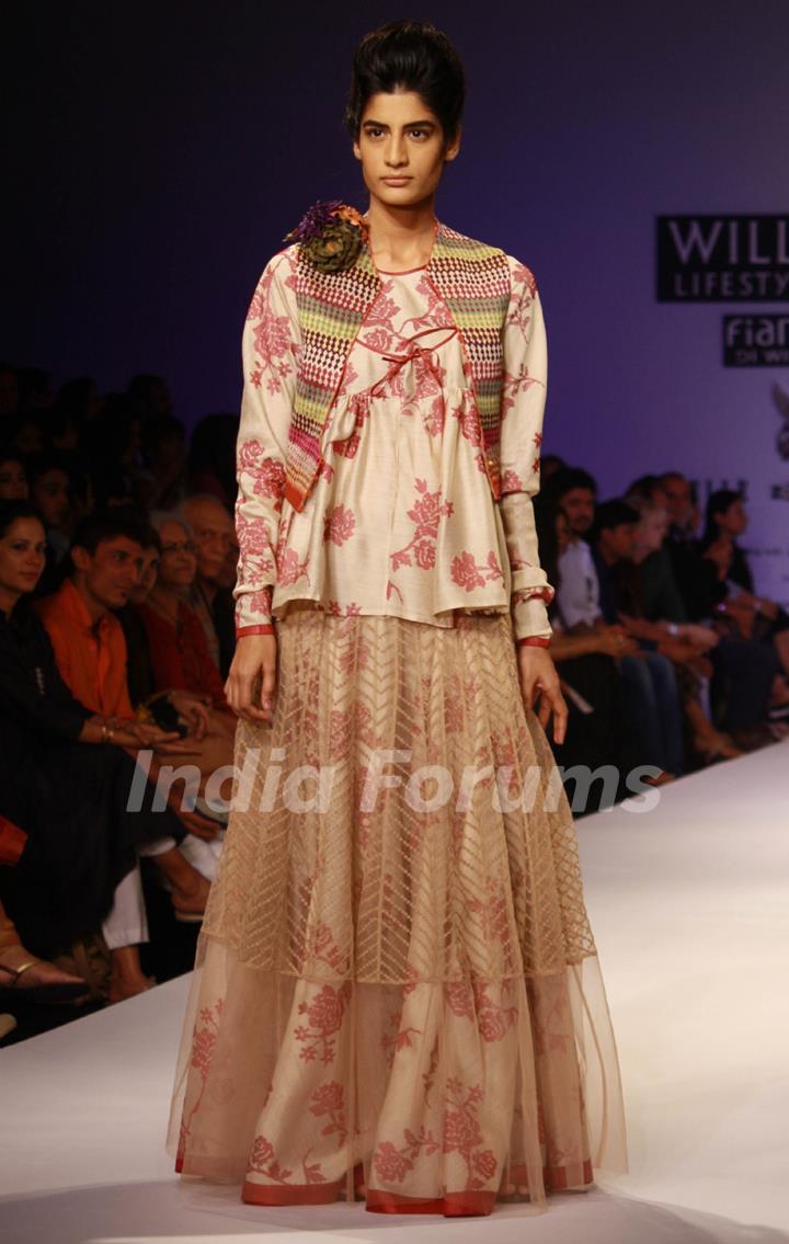 Designer  Payal Pratap ,Wills Lifestyle India Fashion Week -2013, In New Delhi (Photo: IANS/Amlan)