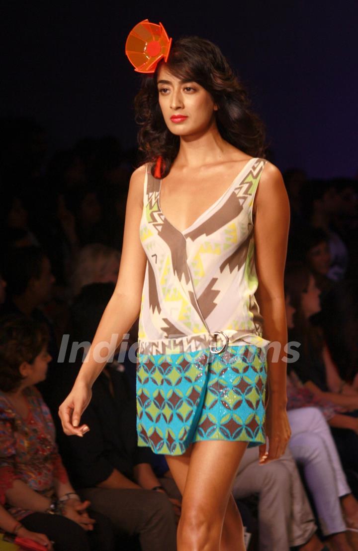 Designer Surily Goel, Wills Lifestyle India Fashion Week -2013, In New Delhi (Photo: IANS/Amlan)