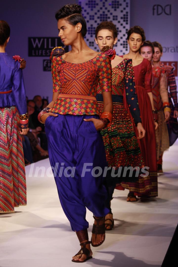 Designer  Payal Pratap ,Wills Lifestyle India Fashion Week -2013, In New Delhi (Photo: IANS/Amlan)