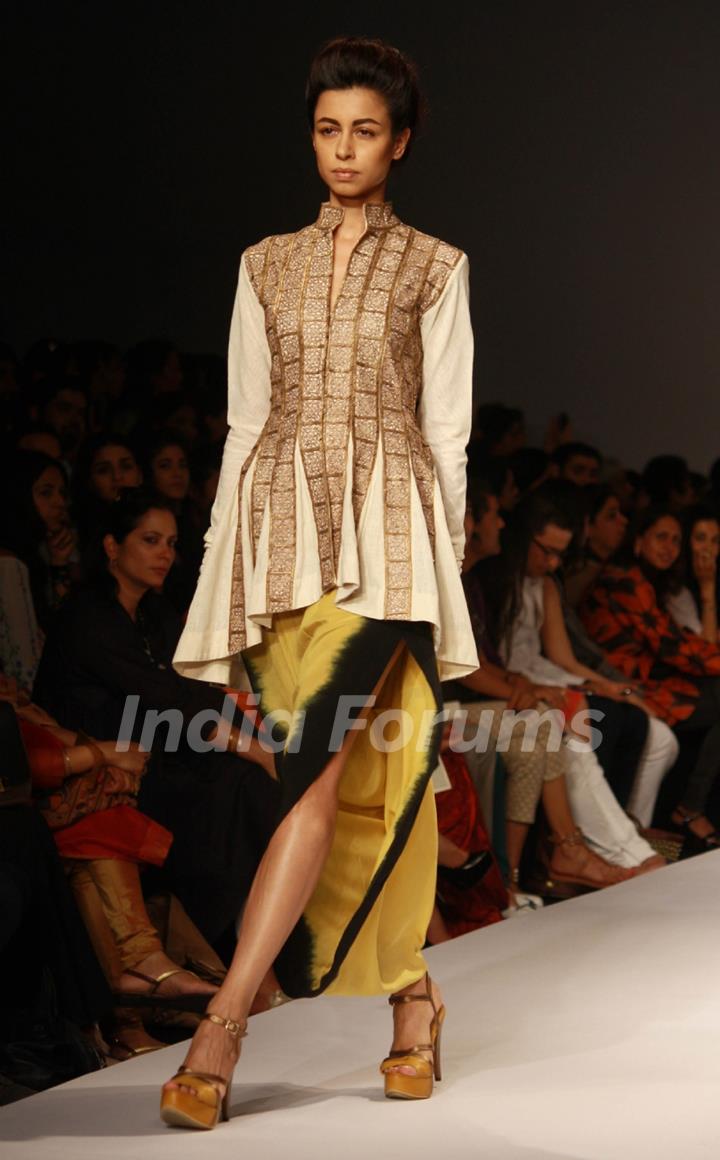 Designer Anand Kabra ,Wills Lifestyle India Fashion Week -2013, In New Delhi (Photo IANS/Amlan)