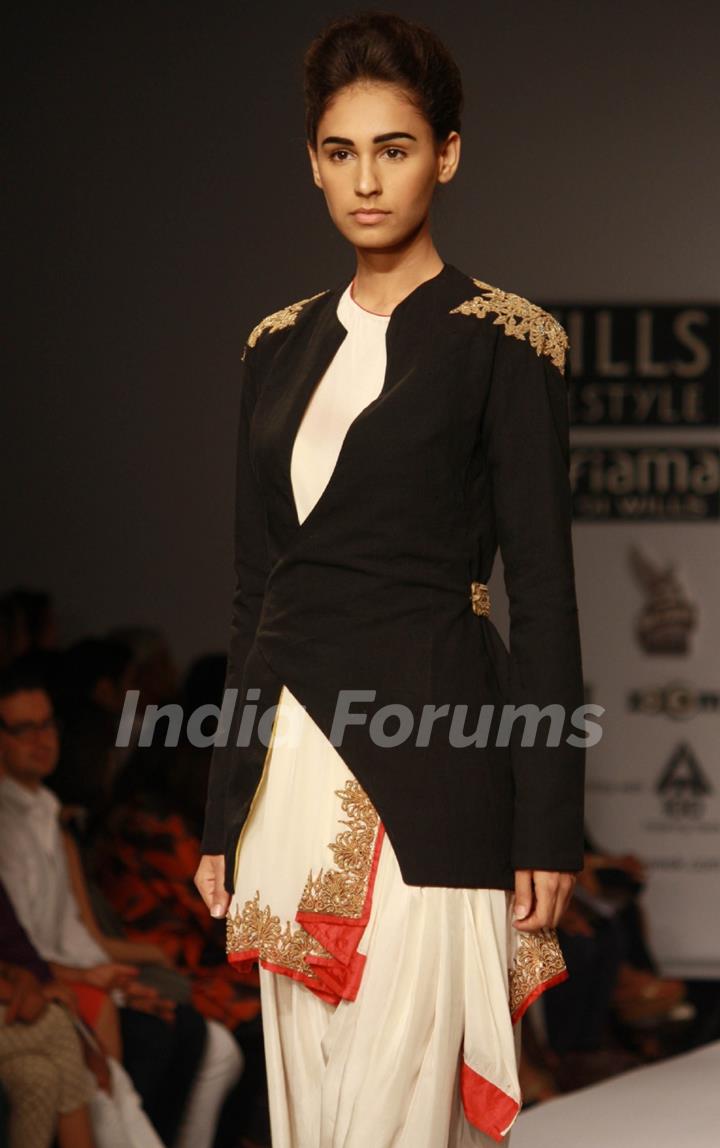 Designer Anand Kabra ,Wills Lifestyle India Fashion Week -2013, In New Delhi (Photo IANS/Amlan)