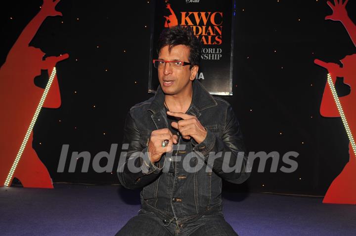 Bollywood actor Jaaved Jaaferi at The Indian Grand Finale Of The McDowell's No.1 Karaoke World Championship at Phoenix Mills in Mumbai.