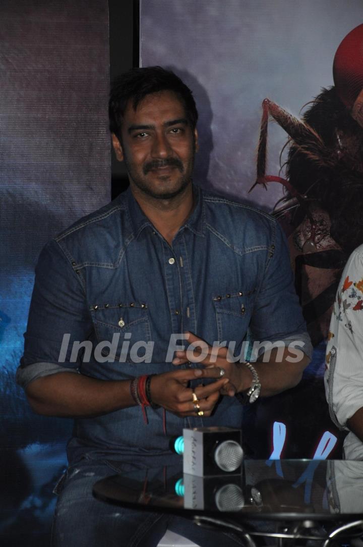 Ajay Devgn during the press conference for promotion of upcoming Hindi Film “ Makkhi”