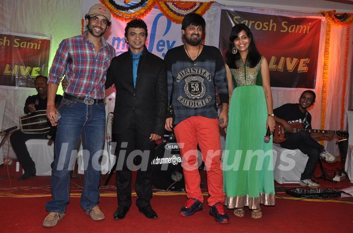 Tusshar Kapoor and Sajid Wajid present at Sarosh Sami live in concert musical night