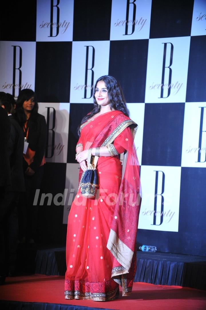 Vidya Balan at Amitabh Bachchan's 70th Birthday Party at Reliance Media Works in Filmcity