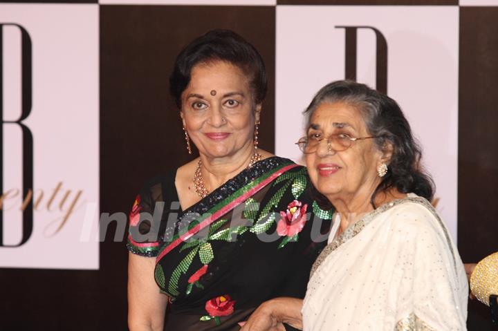 Asha Parekh and Shammi at Amitabh Bachchan's 70th Birthday Party at Reliance Media Works in Filmcity