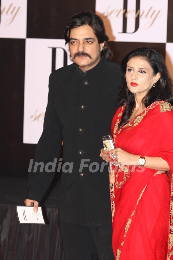 Chandrachur Singh with wife at Amitabh Bachchan's 70th Birthday Party