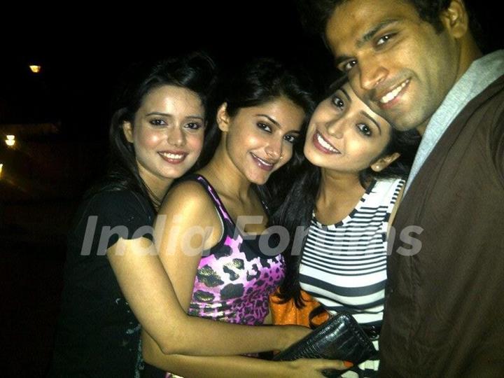 Asha, Jia, Shruti and Rithvik