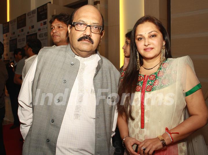 Amar singh and Jayaprada at the  Watch World Awards Function at Gurgaon in Haryana. (Photo: IANS/Amlan)