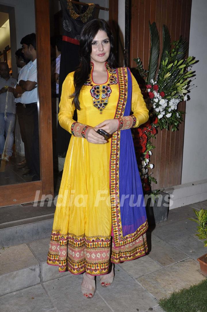 Bollywood actress Zarine Khan at designer Nishka Lulla fuel 1 new Fashion Store collections launch in Mumbai.