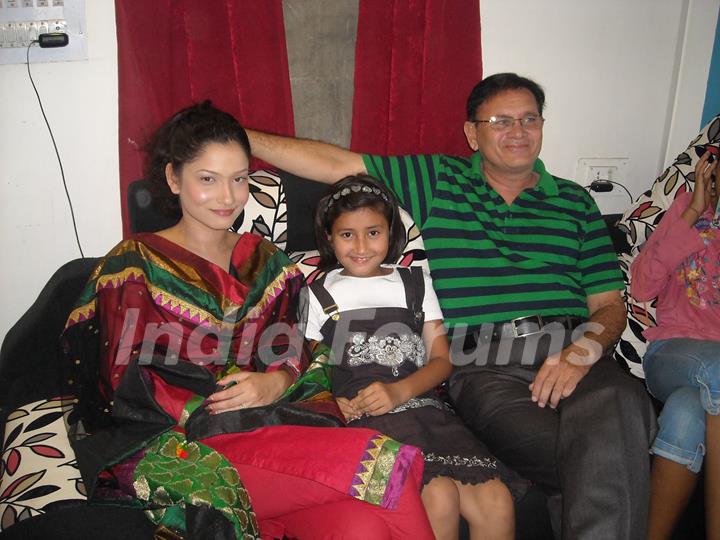 Ankita Lokhande with her Dad