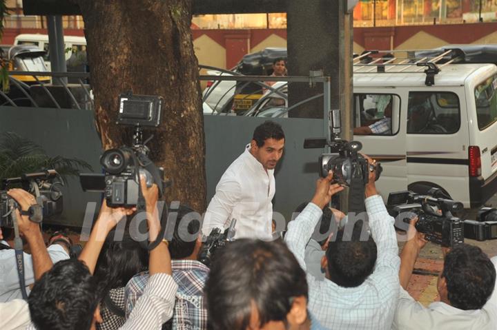 John Abraham unveiling the book of Ayushmann Khurrana Souled Out