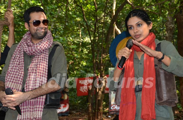 Promotion of Film Chakravyuh at Naxal Camp