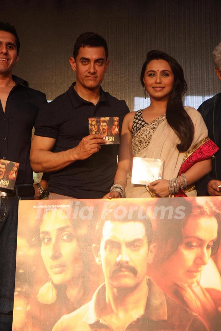 Aamir Khan, Rani Mukherjee At Talaash Music Launch