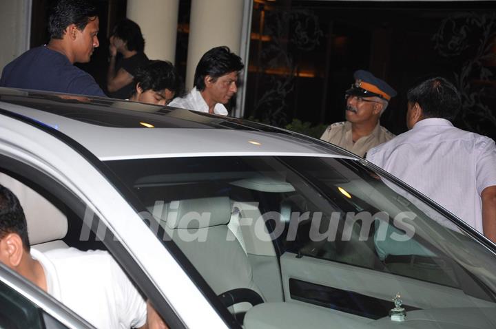 Actor Shah Rukh Khan at Bollywood director Yash Chopra no more in Mumbai.