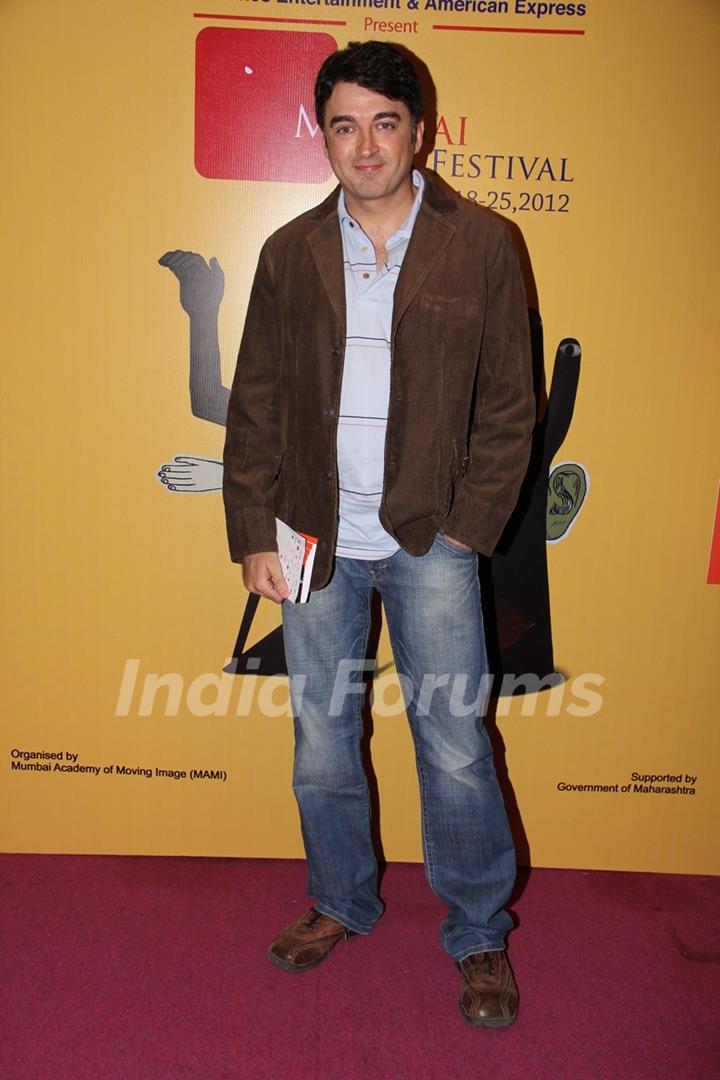 Jugal Hansraj spotted at 14th Mumbai Film Festival in Mumbai.
