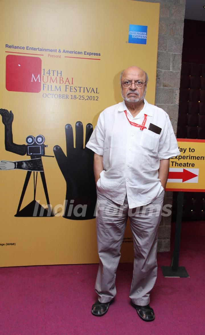 Shyam Benegal at 14th Mumbai Film Festival in Mumbai.