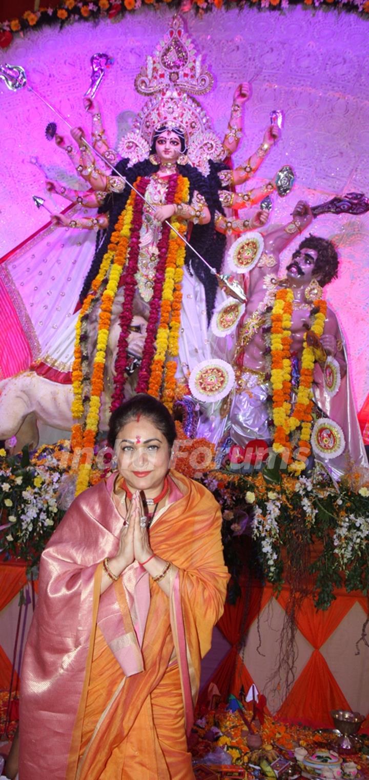 Tina Ambani attended Maha Ashtami at North Bombay Sarbojanin Durga Puja