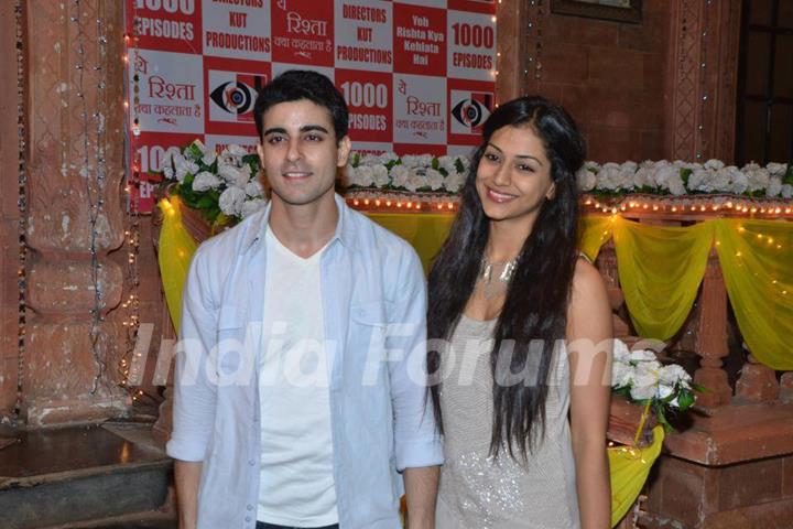 Gautam and Mala at Yeh Rishta 1000 celebration