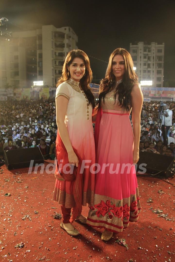 Neha Dhupia & Sagarika Ghadge for Rush Promotion at Kora Kendra Dandiya