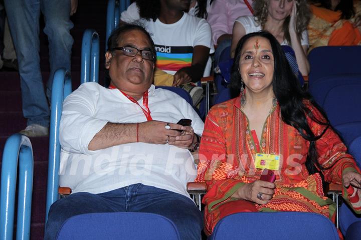 Satish Kaushik and Ila Arun at Day 7 of 14th Mumbai Film Festival