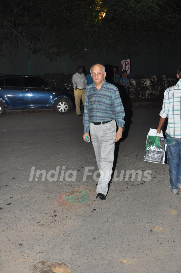 Mukesh Bhatt at Chautha ceremony of filmmaker Yash Chopra at YRF Studios