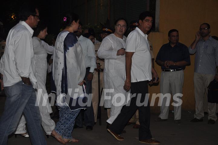 Farooq Shaikh at Chautha ceremony of filmmaker Yash Chopra at YRF Studios