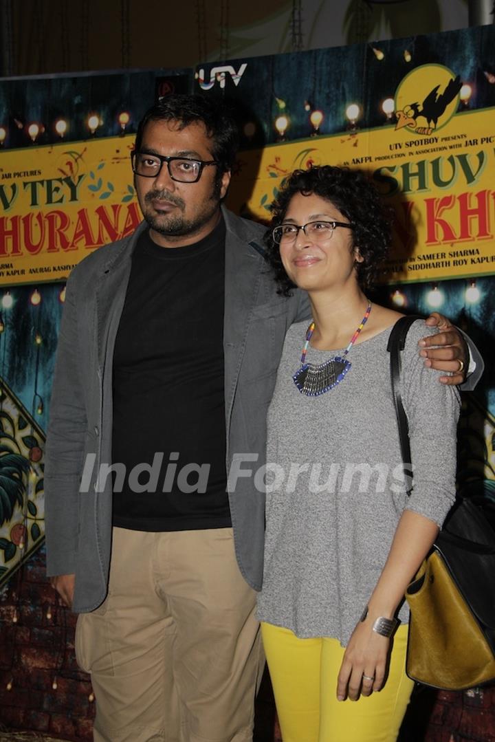 Anurag Kashyap and Kiran Rao at Special Screening of Luv Shuv Tey Chicken Khurana