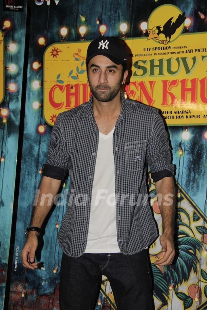 Ranbir Kapoor at Special Screening of Luv Shuv Tey Chicken Khurana