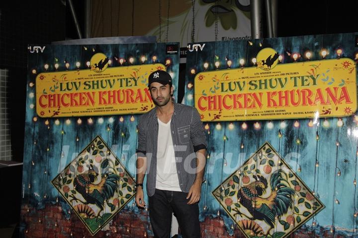 Ranbir Kapoor at Special Screening of Luv Shuv Tey Chicken Khurana