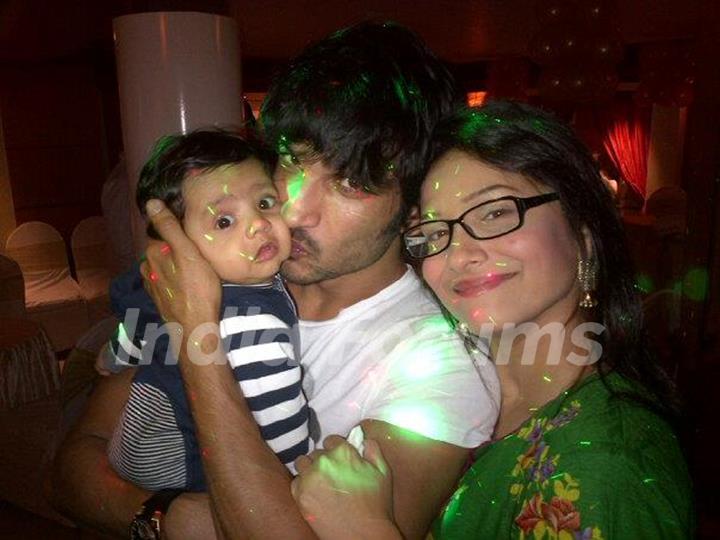 Ankita Lokhande, Sushant Singh Rajput with a baby