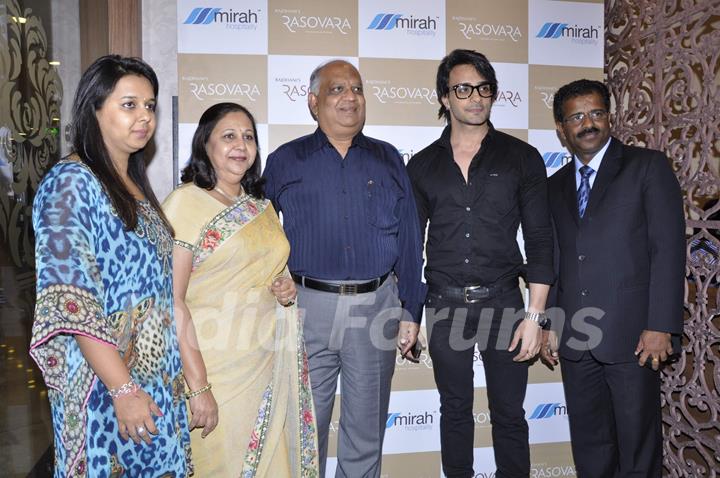 Celebs during the launch of luxury Thali restaurant Rajdhani at Phoneix Mill in Mumbai.