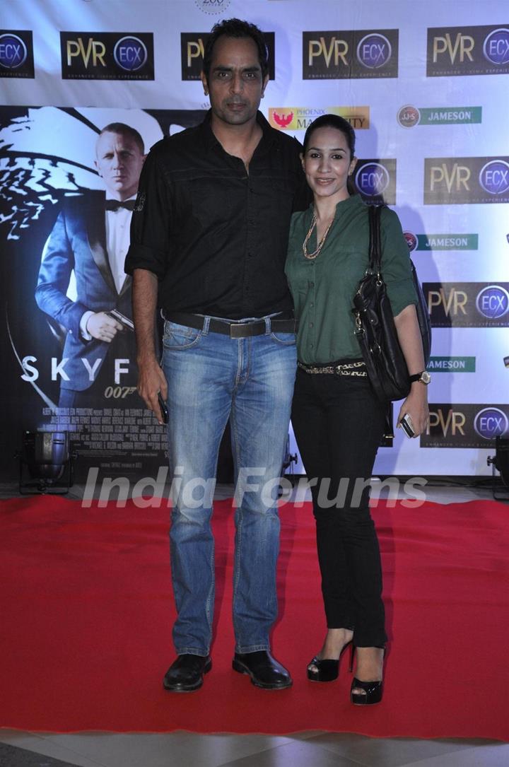Bollywood Celebs at premiere of James Bond film SKYFALL at PVR Cinemas in Phoenix Market City Mall in Kurla, Mumbai.
