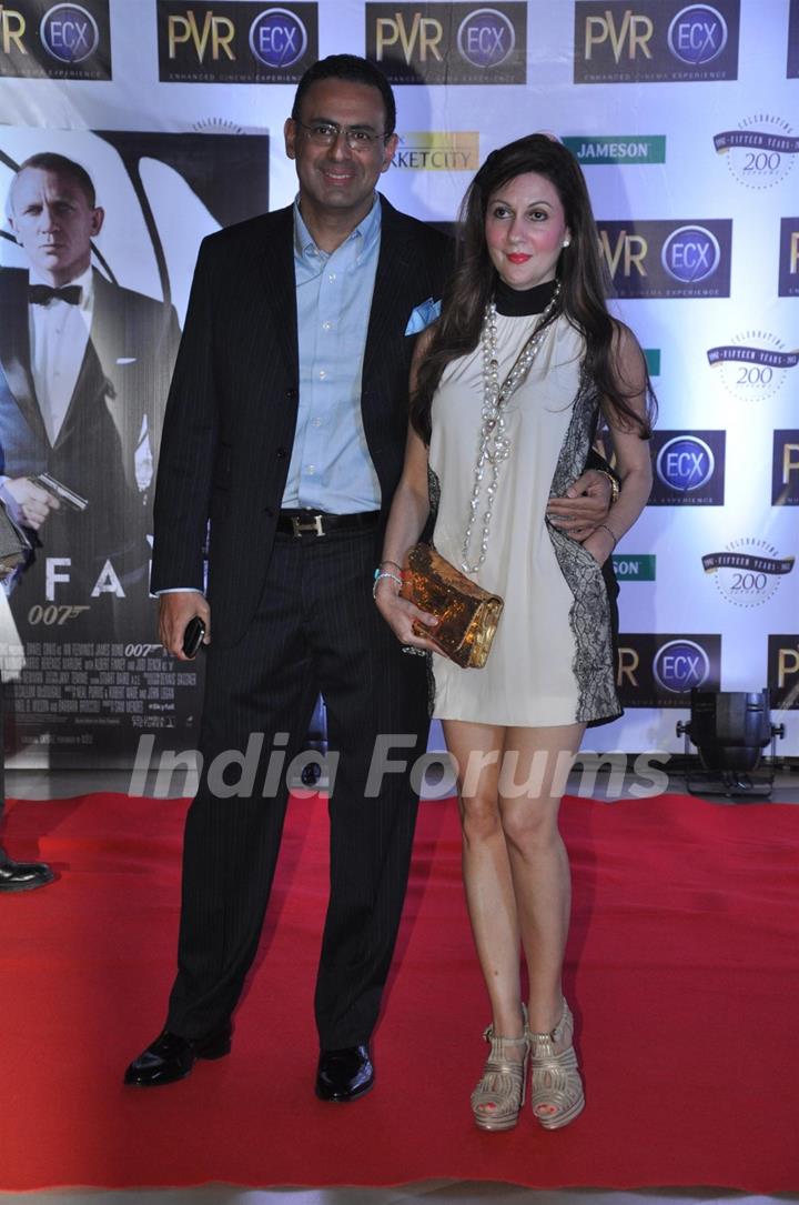 Celebs at during the premiere of English film Skyfall at PVR, Kurla in Mumbai