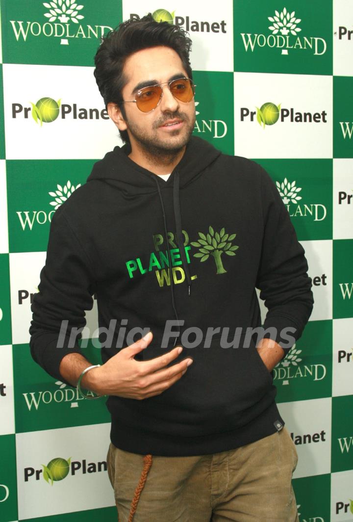 Bollywood actor Ayushman Khurana at the launch of Woodland's Fall winter collection in New Delhi (Photo:IANS/Amlan)