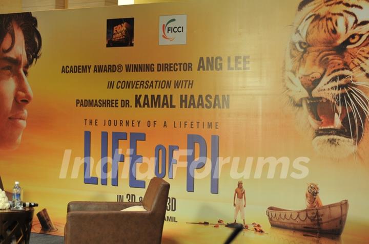 Kamal Haasan promotes movie Life Of Pie