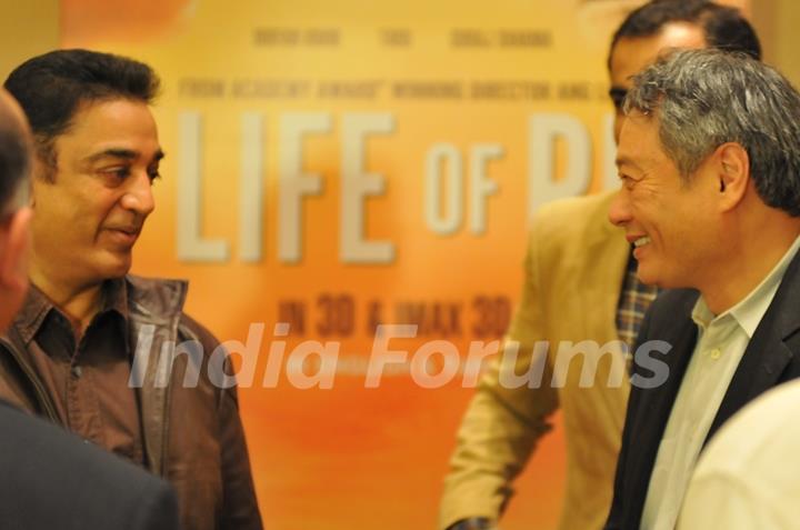 Kamal Haasan promotes movie Life Of Pie