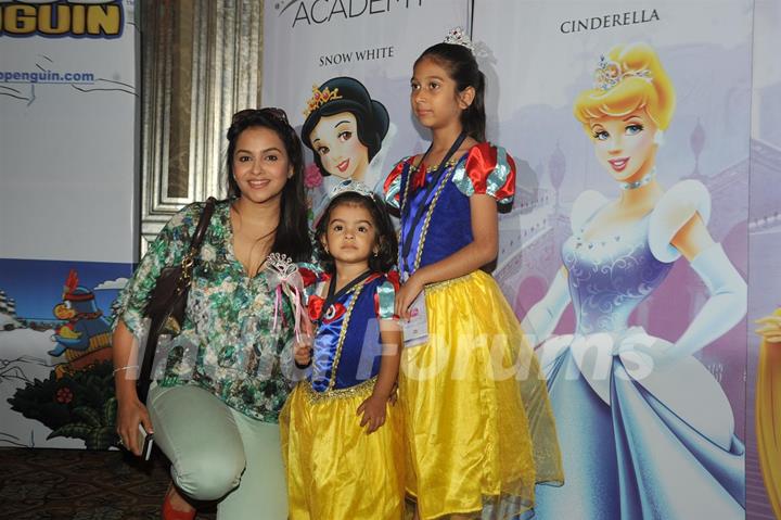 Gurdeep Kohli with daughter Meher at the launch of Disney Princess Academy