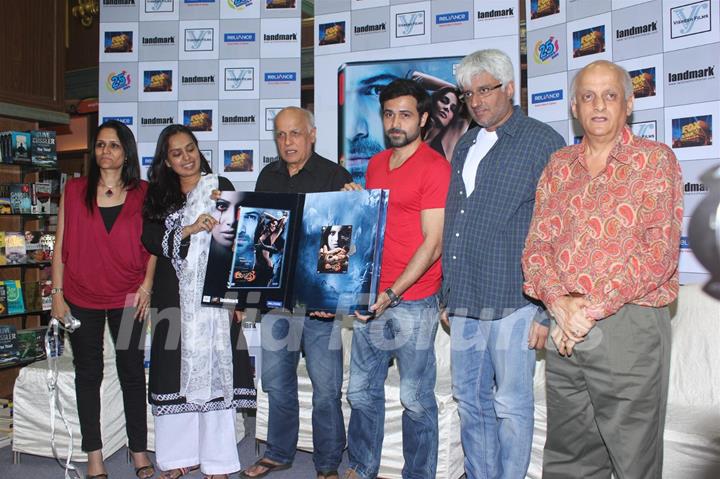 Mahesh Bhatt, Emraan Hashmi, Vikram Bhatt and Mukesh Bhatt at Film Raaz 3 DVD Launch