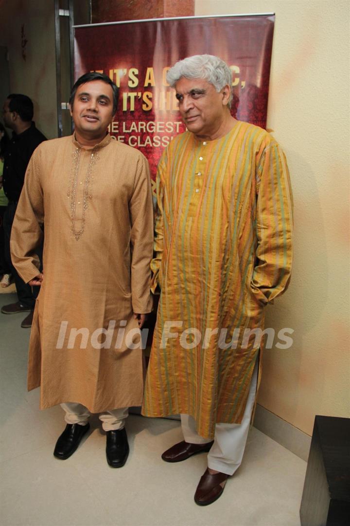 Javed Akhtar gestures during the launch of Classic Legends Season 2 on Zee Classic