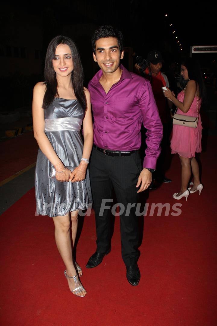 Mohit Sehgal and Sanaya Irani at ITA Awards 2012