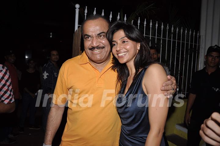 Television actors Shivaji Satam and Alka Verma at Coffe Adda launch Andheri Mumbai.