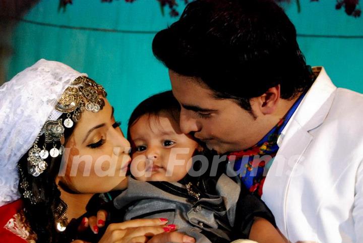 Naitik and Akshara with Naksh