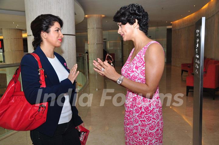 Gul Panag & Tisca Chopra at the felicitation ceremony of Breast Cancer Patients