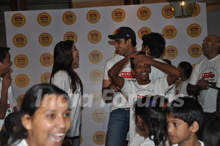 Abhishek, Aishwarya Bachchan At Magic Bus Event