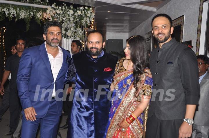 Bollywood biggies at Wedding reception of Navin and Mahek Shetty