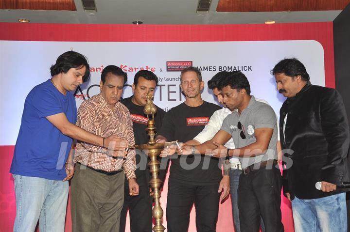 James Bomalik during the launch of India’s largest karate school Actiontek India